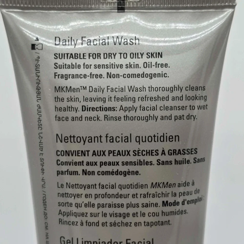 Mary Kay Men Daily Facial Wash Cleanser NIB 4.5 Fl Oz Full Size Discontinued